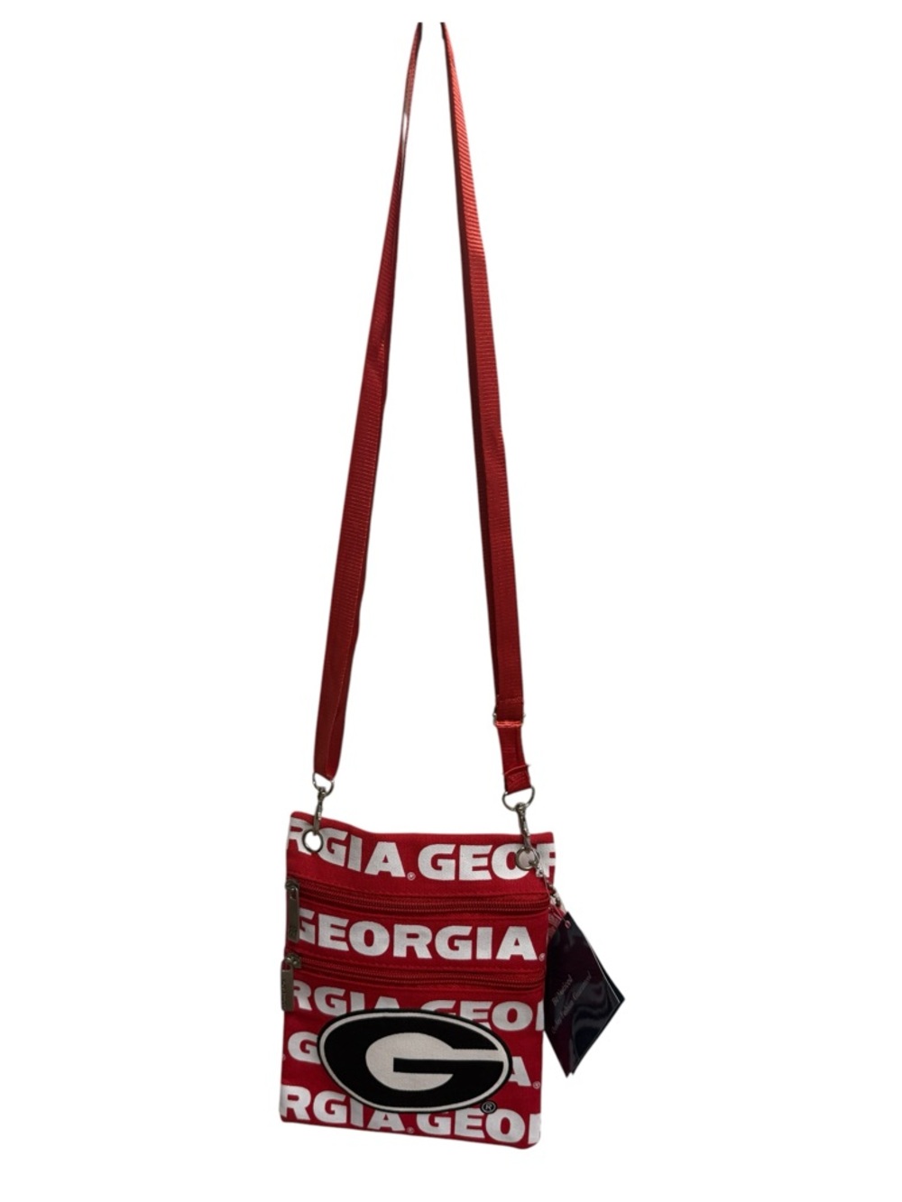 Robin Ruth Red Georgia Repeat Logo Crossbody Bag. NWT